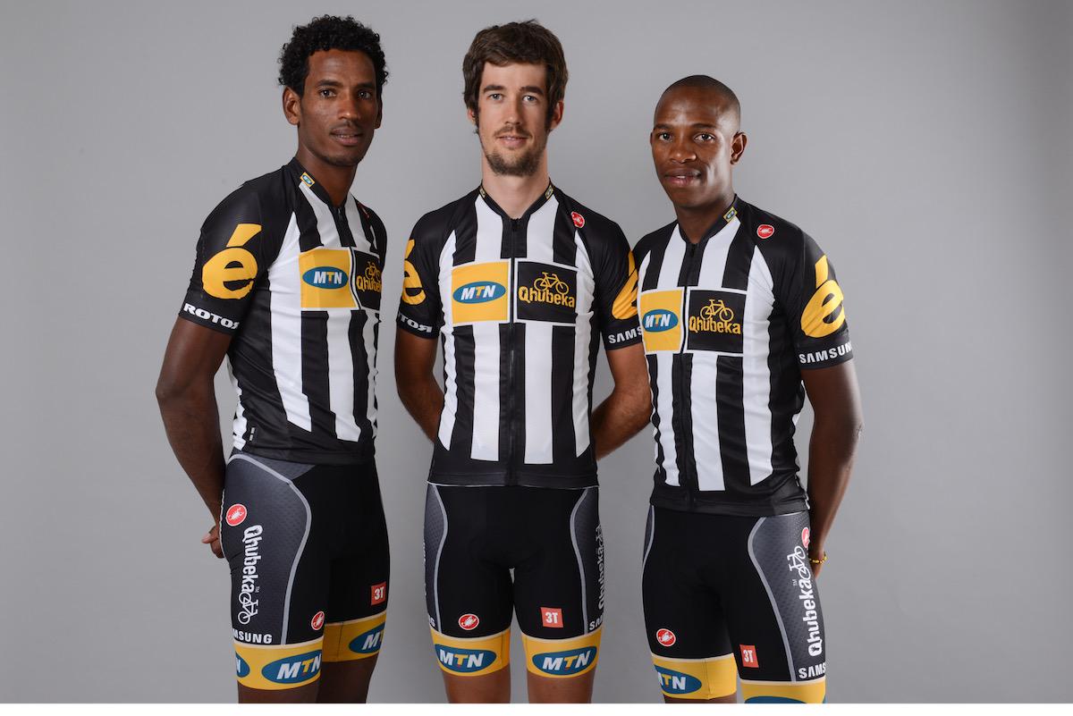 New 2015 <a href="/TeamMTNQhubeka/">TeamMTNQhubeka</a> kit launch. Check it out here > thehubsa.co.za/features/_/new…