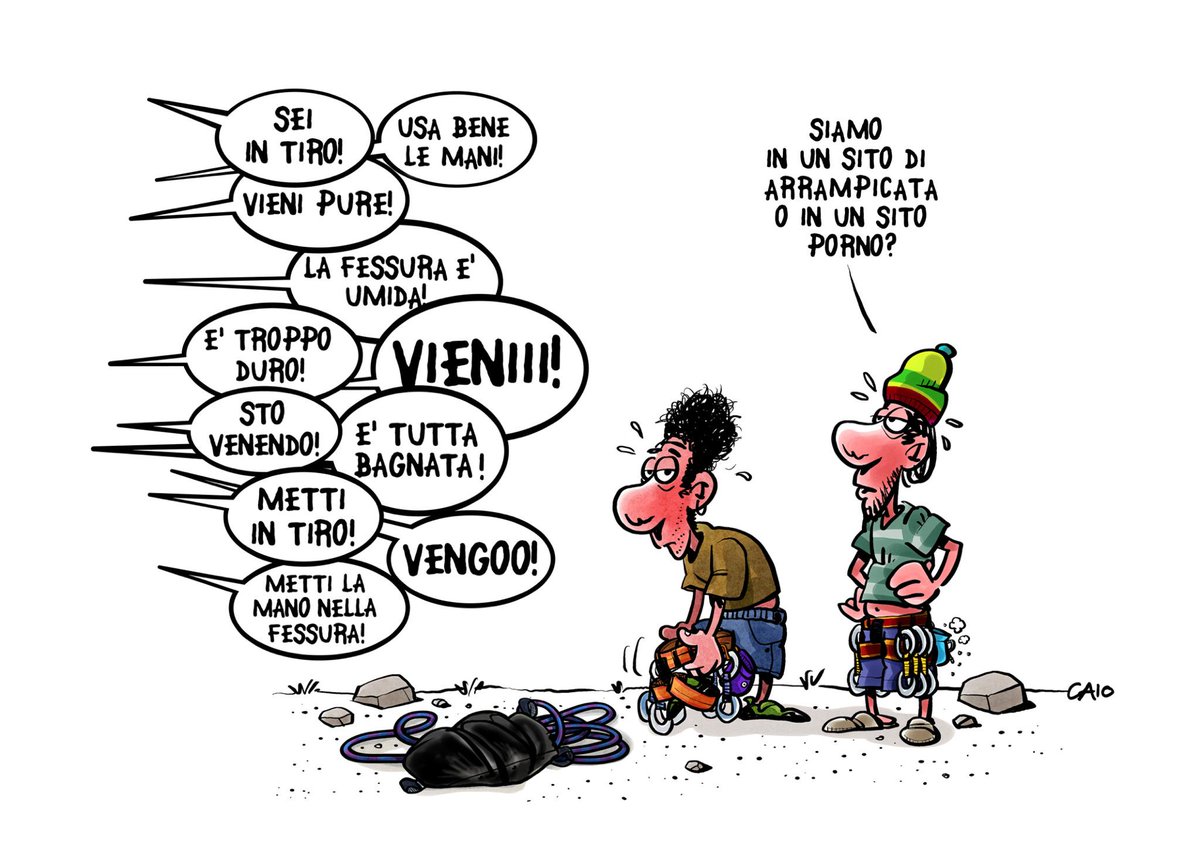CaioComix's tweet photo. .... i #climber sono equivoci :) http://t.co/p7X7U2v3at