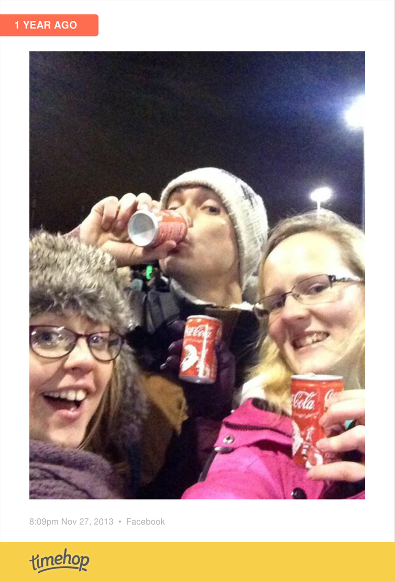 Ahh a year ago the joys of queuing!! So much fun! timehop.com/c/fup:10153541…