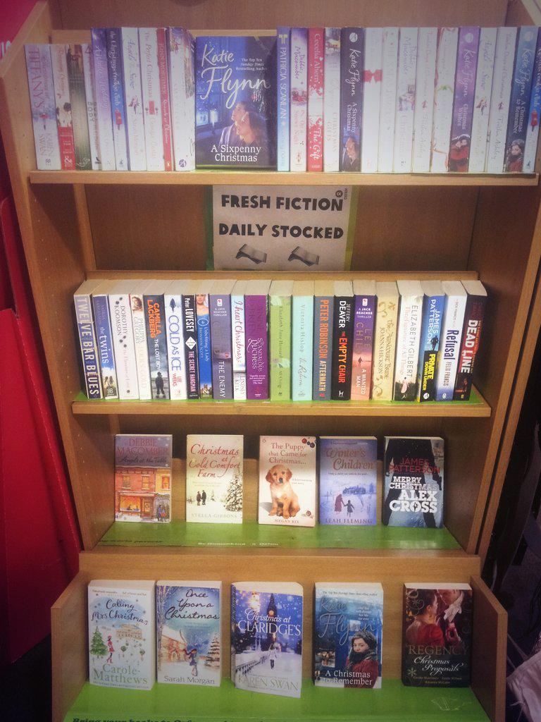 oxfamnpton's tweet photo. We have a selection of festive reading, as well as the usual lot #northantshour http://t.co/23qDqtxRh1