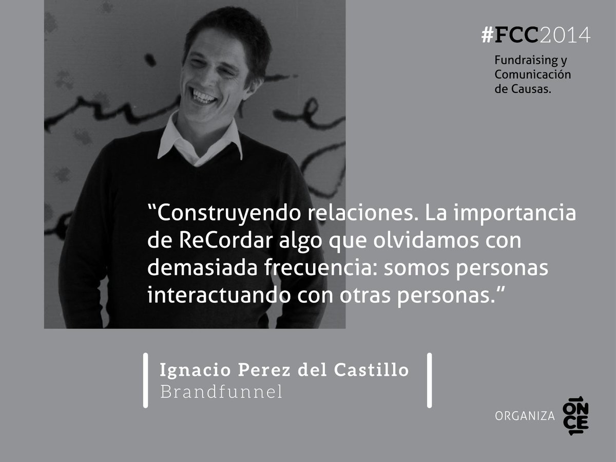 OnceParaguay's tweet photo. Ignacio Perez del Castillo hablará sobre Brandfunnel en el Congreso de Fundraising y Comunicación de Causas. #FFC2014 http://t.co/lWIGwGwpOP