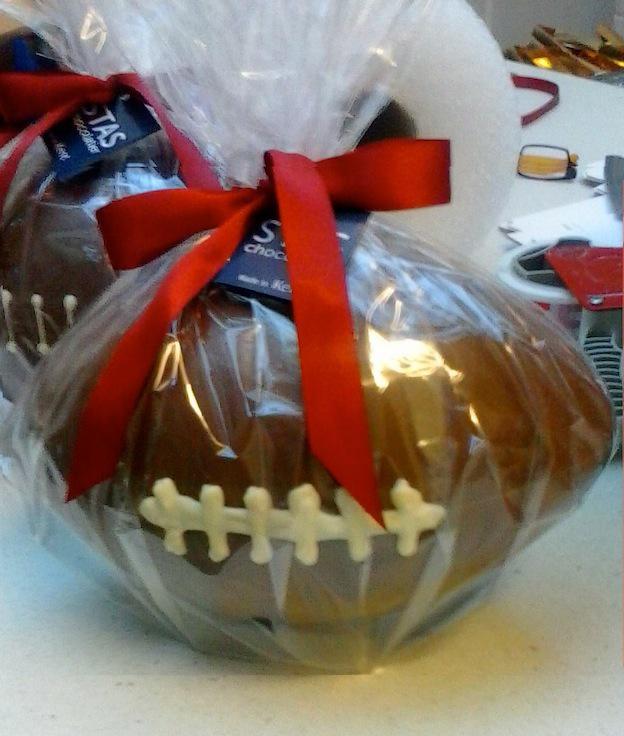 phillschocolate's tweet photo. #christmaspresents #americanfootball uniquely we sell life size chocolate American footballs http://t.co/6QhHnz2W9N http://t.co/eHr5uKetYZ