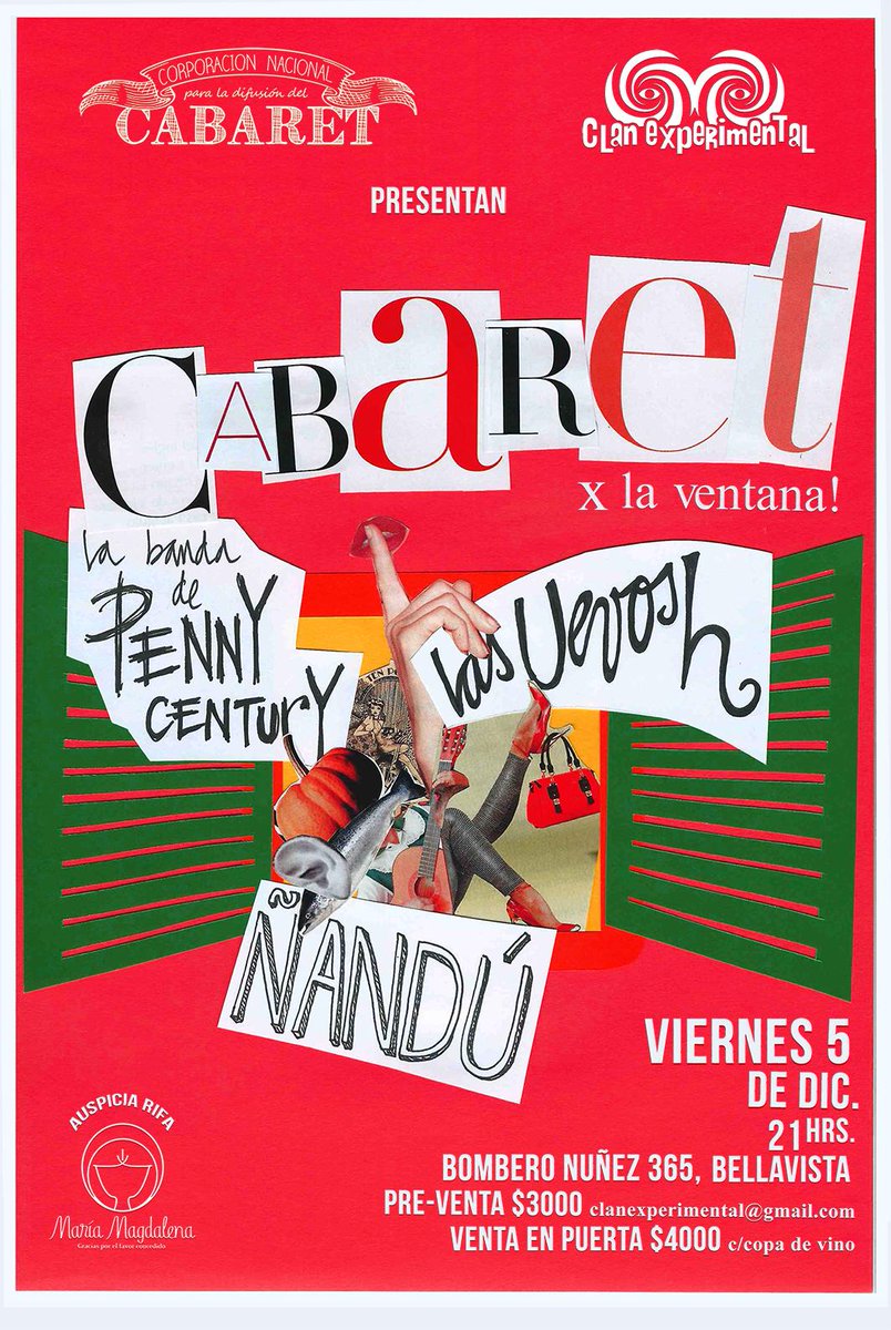 FestCabaret's tweet photo. Nos gustan los tríos. En serio. Por eso tenemos show triple el viernes 5 en @BarElClan ;) #ElCabaretSeTomaSantiago http://t.co/NEpE3fVOnZ