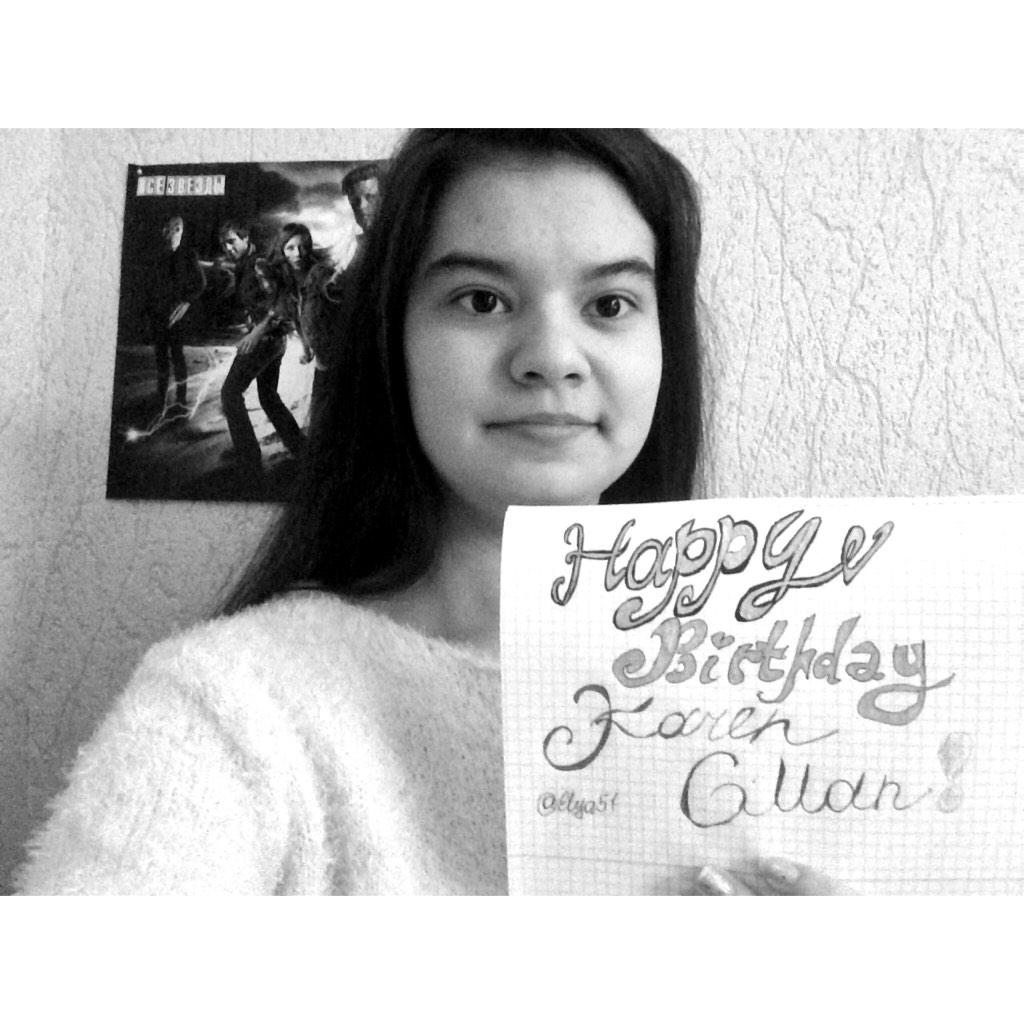  HAPPY BIRTHDAY KAREN GILLAN           