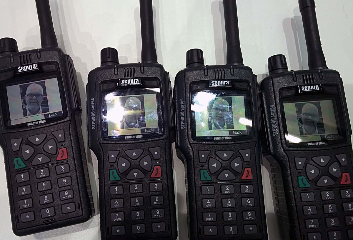 Sepura showed group-sending of pictures to TETRA terminals at PMR Expo in Cologne. The picture is of a non-criminal.
