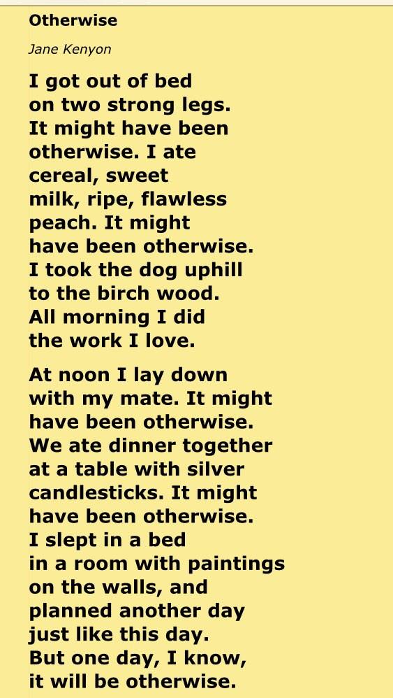 Sarah Vanduyne Poem It Might Have Been Otherwise Http T Co Bs9ieivgg7