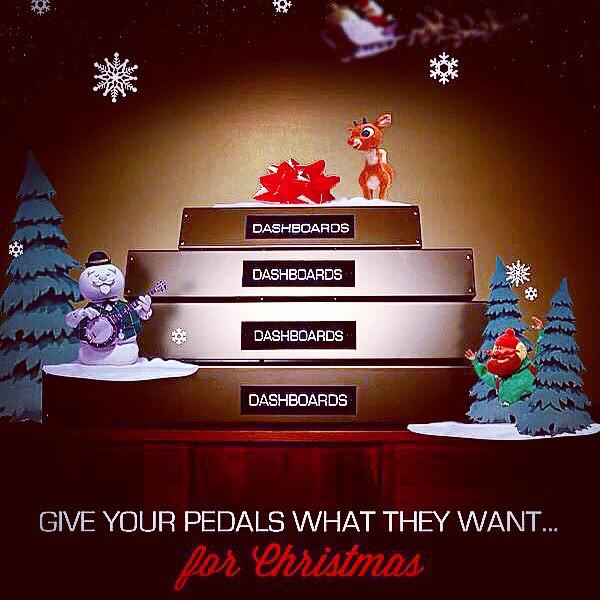 dashboards's tweet image. Give your pedals what they want for Christmas!  Black Friday discounts begin at midnight. DASHBOARDSonline.com