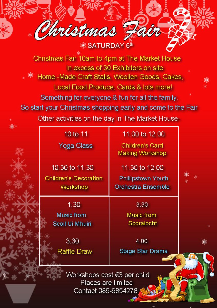 DunleerMarktHse's tweet photo. @glebebrethan Looking forward to seeing you at the Christmas Fair on 6th December at The Market House http://t.co/cJHAzkgl6C