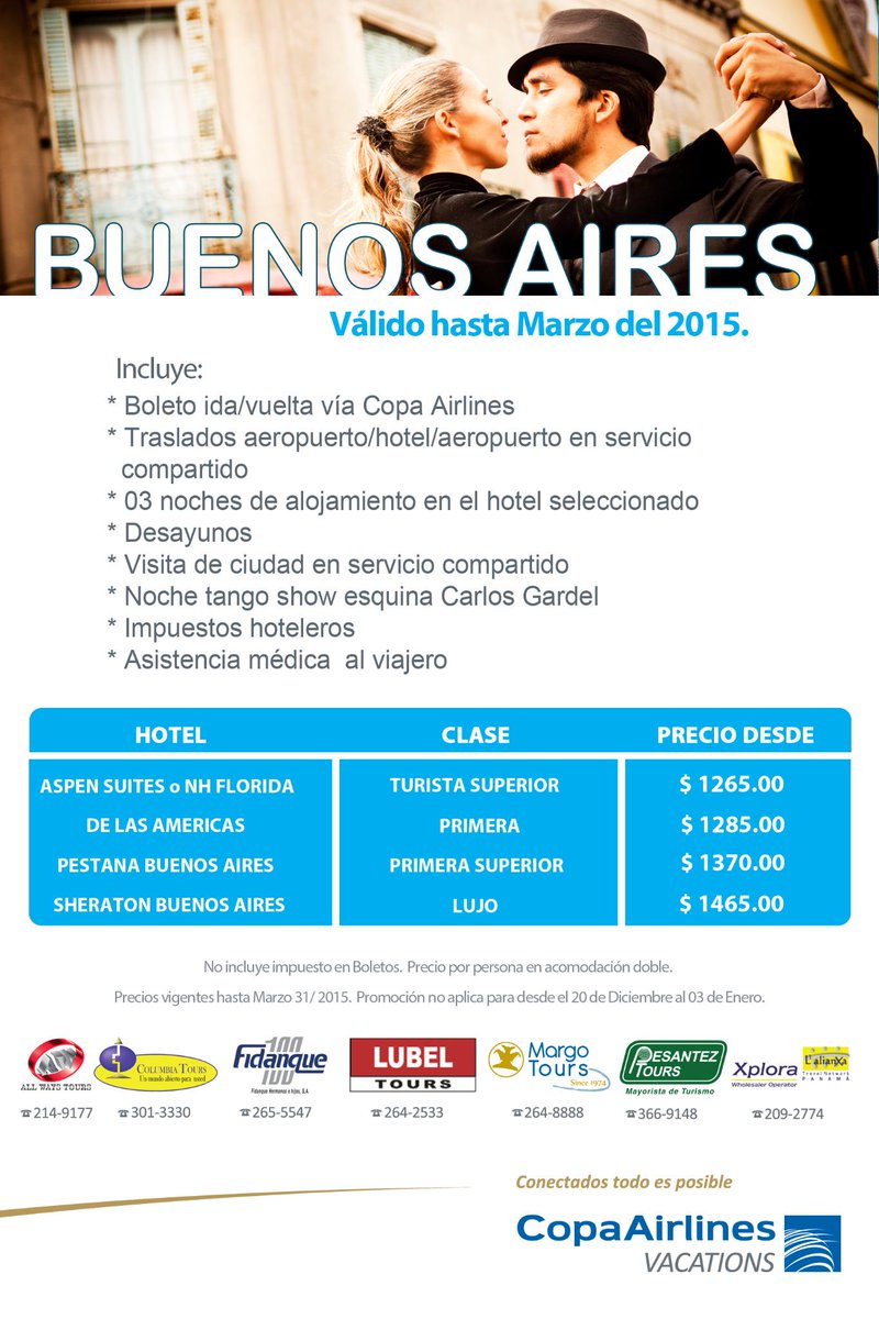 Escápate a ARGENTINA <a href="/margotours/">MARGO TOURS PANAMA</a> @FidanqueTravel <a href="/ColumbiaToursPA/">Columbia Tours</a> <a href="/PesantezTours/">Pesantez Tours</a> <a href="/xploraltn/">Xplora L' alianxa</a> <a href="/ALLWAYSTOURS/">All Ways Tours</a> #lubeltours