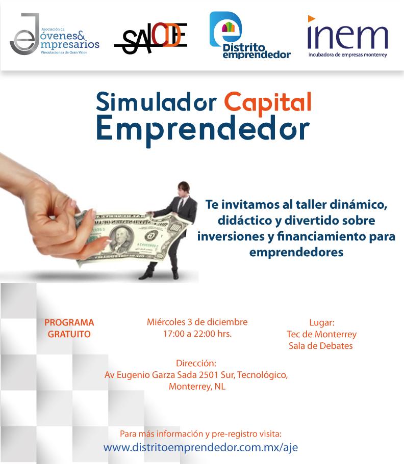InfoAjem's tweet image. #Simulador de #Capital #Emprendedor Taller dinámico sobre #inversiones y #financiamientos  #ITESM Campus Monterrey