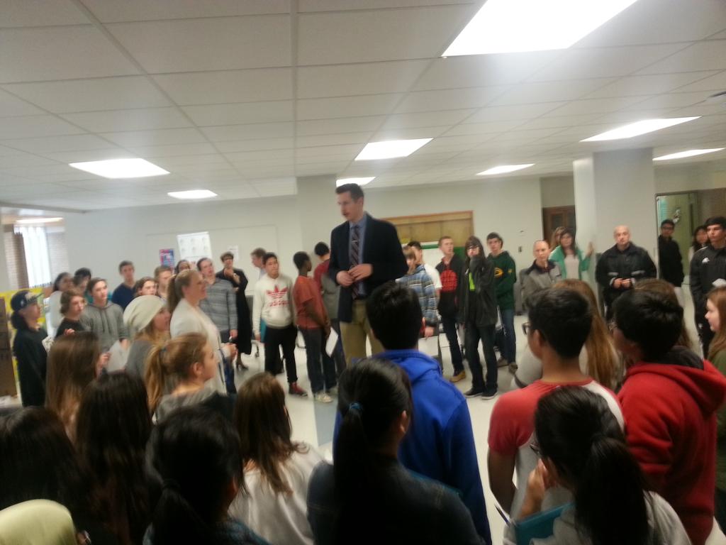 KrisWanner's tweet photo. Needless to say the @CTFinancialFair was a popular spot this afternoon. @MrMcFarlen directing traffic. #CTFF2014 http://t.co/lf4AXySumE
