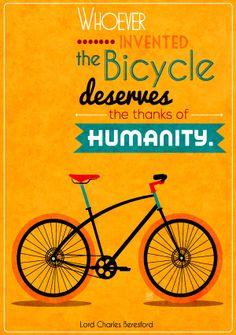 CYCLlST's tweet photo. Whoever invented the bicycle deserves the thanks of humanity. http://t.co/Fkx6RDB1lk