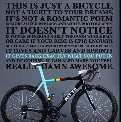CYCLlST's tweet photo. This is just a bicycle... http://t.co/J3UeXkCl9W