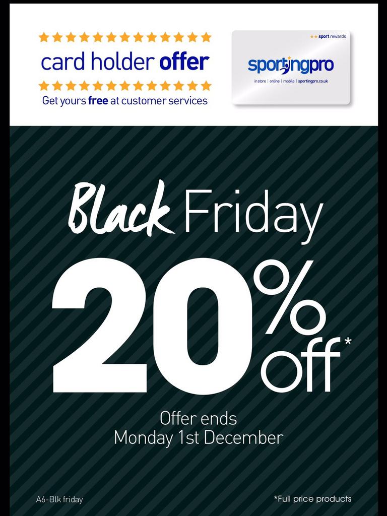 SportingproColc's tweet image. Here it is!!! Our black Friday offer!!! RT