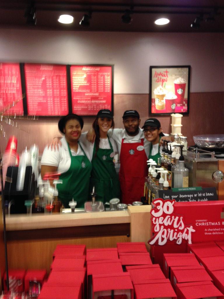 Slinging lattes and holiday cheer! #G492Strong