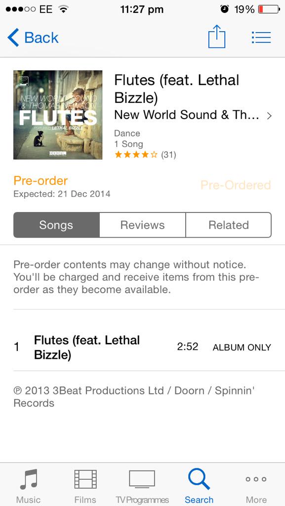 HarryWGreen97's tweet photo. @LethalBizzle OBVIOUSLYYYYY Pre Ordered Flutes 😎 http://t.co/SIpVThd3AU