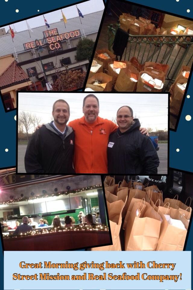 dcbellah's tweet photo. Giving back to those in need in Toledo, OH with Cherry St Mission and Real Seafood Co.  Thanks to the THD Team!! http://t.co/9jVv6HvU8E
