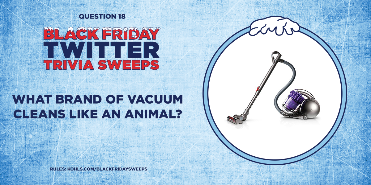 Kohls's tweet image. Use #BlackFriday and #KohlsSweeps in your answer for a chance to win a $500 gift card!