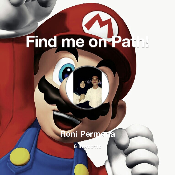RoniPermana8's tweet photo. Find me on #Path now! Go to: http://t.co/f0NIzRksPF! #thepersonalnetwork http://t.co/427fev2IZe