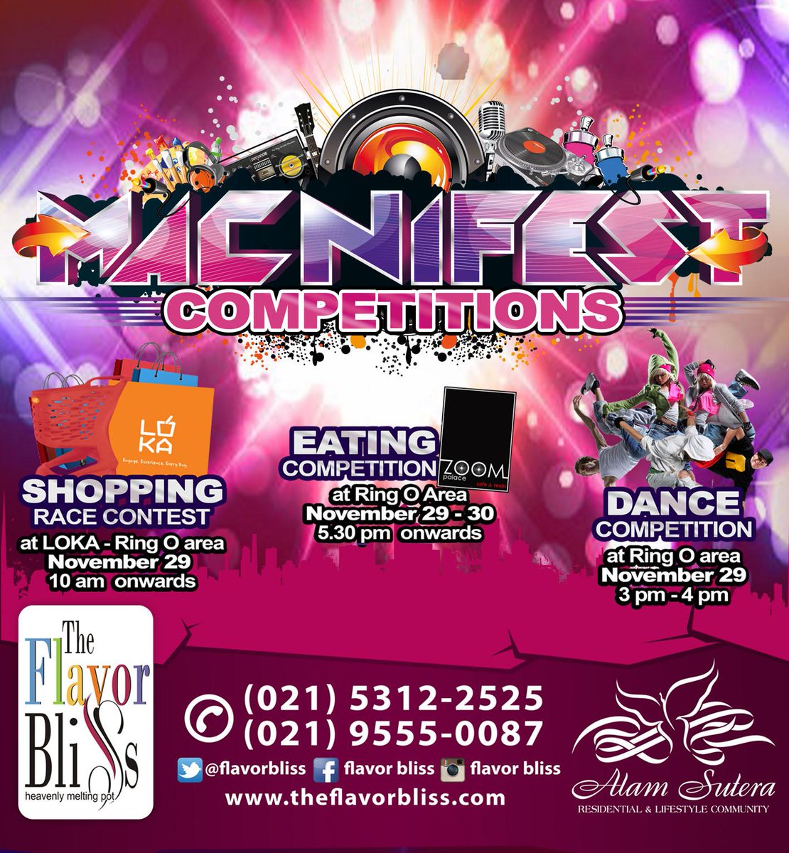 KapanLagicom's tweet photo. Are you pro at dance, eat, or shop? Let's join #MACNIFEST Competition &amp; get a chance to have prizes. @flavorbliss http://t.co/D3mLmMdcDQ