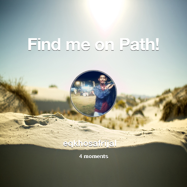 eqkho_diamond's tweet photo. Find me on #Path now! Go to: http://t.co/1Ole9HTPhn! #thepersonalnetwork http://t.co/KDGVSMPUDp