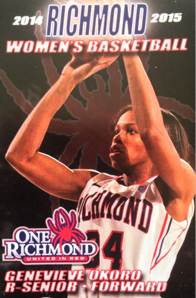 gdoyle33's tweet photo. @CoachRKatz @Richmondwbball @GenOkoro Hoping she hits the 1000 points today! Wishing Gen good luck! http://t.co/88p1NL1Z47