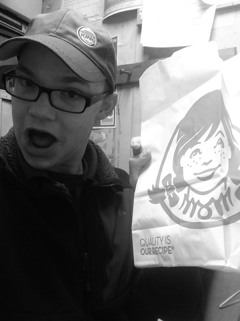 Can't resist <a href="/Wendys/">Wendy’s</a>  (my other job) lol my manager at Burger King got mad. Oh well. Wendy's is life lol.