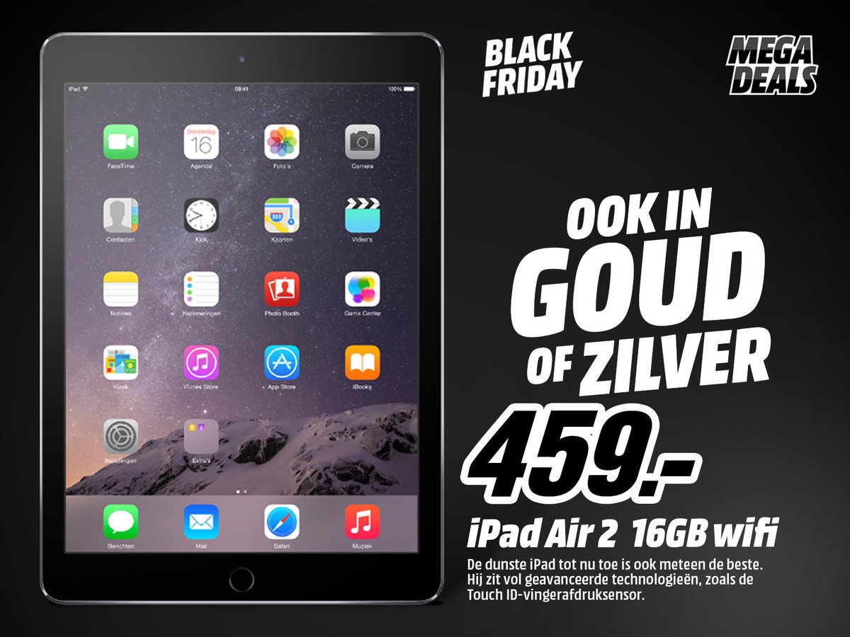 jam werkplaats ginder MediaMarkt NL on Twitter: "#BlackFriday bij Media Markt! Met o.a. iPad Air  2 16GB wifi, welke past het best bij jou? http://t.co/OXn65EMiVB  http://t.co/QMmLh9ph1x" / Twitter