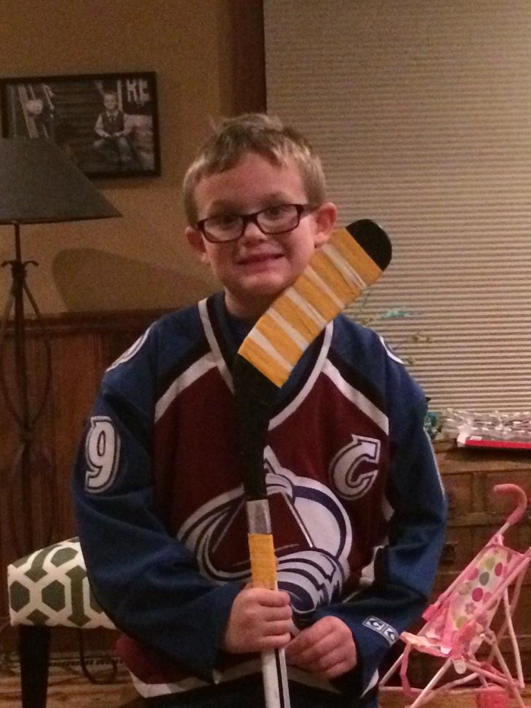 therealBPW's tweet image. My #minimite wants @Matt9Duchene @GabeLandeskog92 and all the @Avalanche to make their stick look like this next game