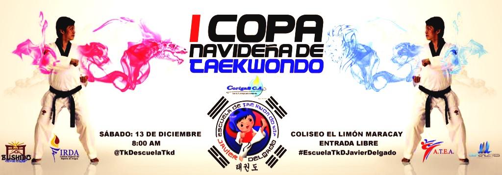 TkDescuelaTkd's tweet photo. La #EscuelaTaekwondoJavierDelgado te invita la 1Copa Navideña d Taekwondo será el 13/12/14 te esperamos @TeleAragua http://t.co/gPHZ2SpJZa