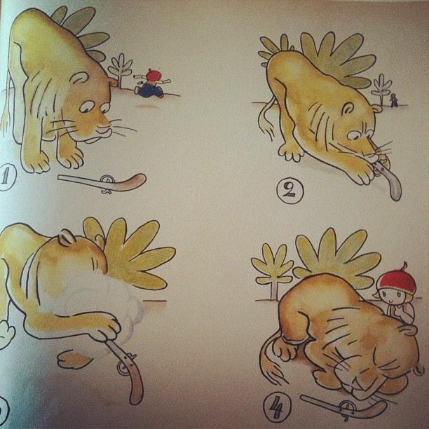 Jag är inte helt hundra på sensmoralen. Lämna inga vapen i skogen, för lejonens skull?