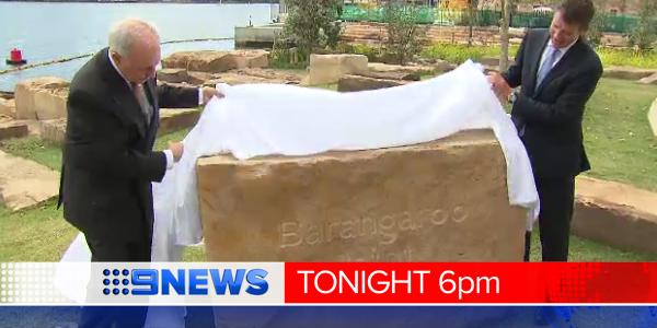 Sydney will soon have a new harbour-front park as Barangarro Point is officially unveiled. @vickyjardim #9NewsAt6