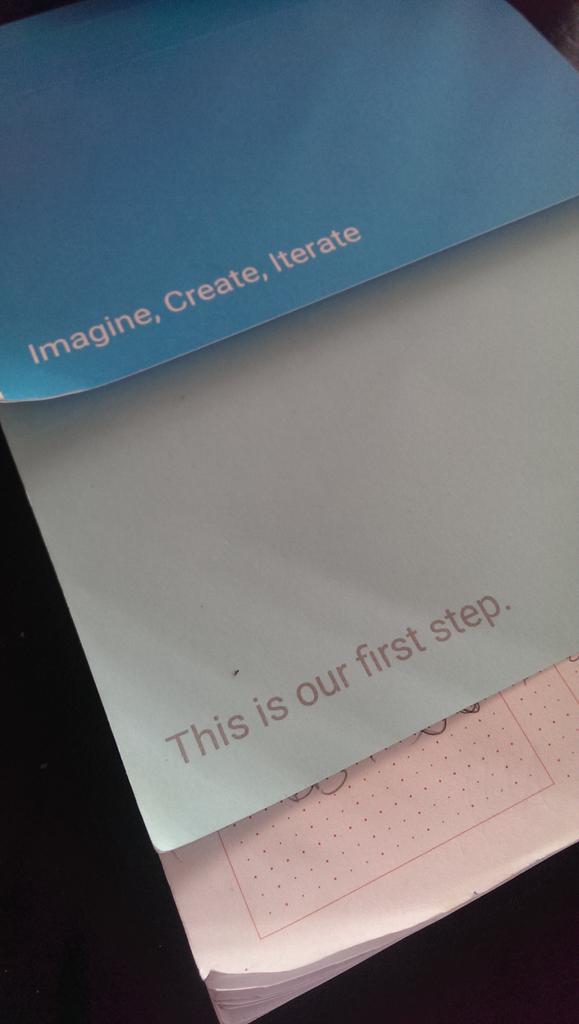 DanaCoBar's tweet photo. Using my little Material design sketchbook quite a lot. What will I do when it's over? @GoogleDesign #FORMSF14 http://t.co/lwy4SHGdBZ
