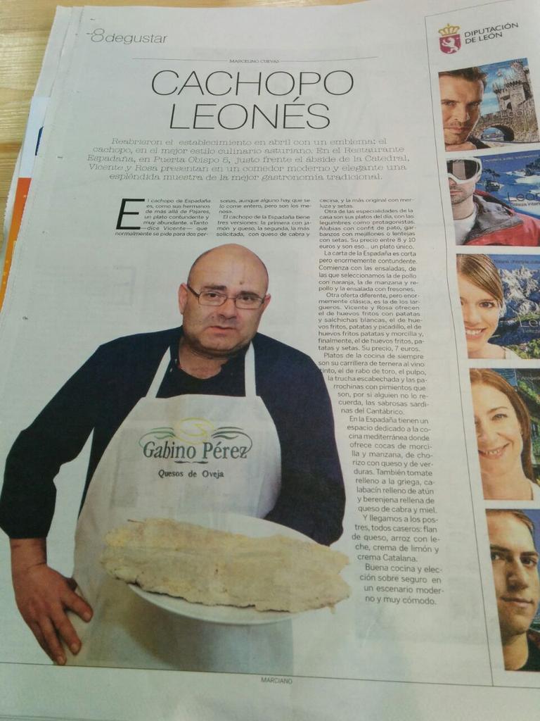 Respadana's tweet photo. Hoy salimos en el @diariodeleon. #leonesp #cachopodeleon #BarrioHúmedo http://t.co/cahlWfOdNR