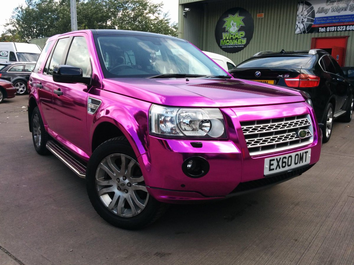 WrapMonkey's tweet photo. Landrover Freelander - Pink Chrome Full Wrap
#kingsofchrome #chrome #PinkFriday #standout http://t.co/dvUE0T7QVt