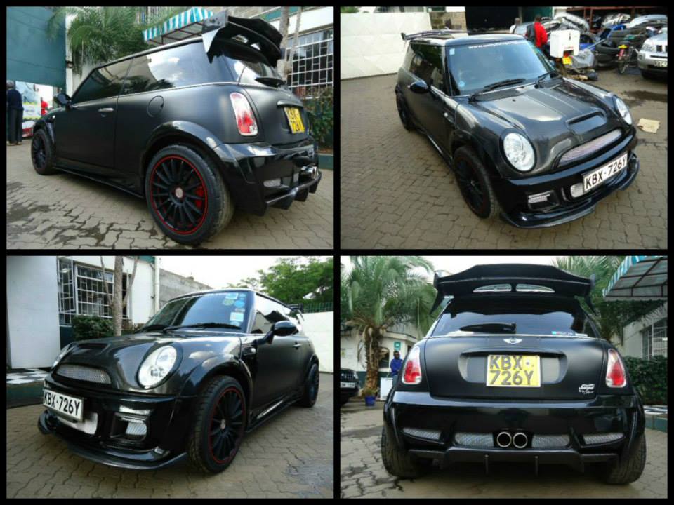 mwanzo_k's tweet photo. "@KenyaCarBazaar: Juiced by #UnityAutoGarage #254Cars @UnityAutoGarage cc @lookatmymini http://t.co/zJuYc8TcZg" dope bambino
