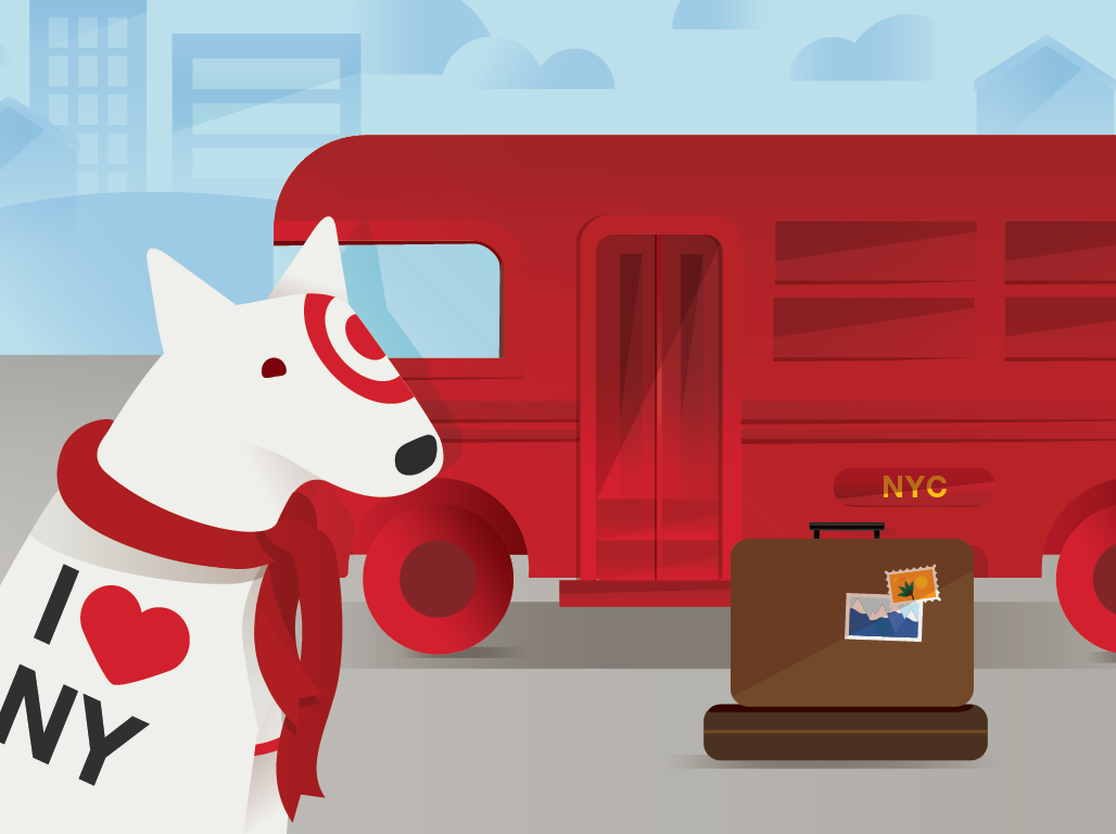 NYSE's tweet photo. Wondering why Bullseye the @Target Dog is heading to NYC? Check back to find out... #BullseyeNYSE http://t.co/efopXQbk8b