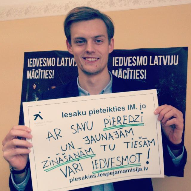 Ja Tu pozitīvi vēlies ietekmēt vidi sev apkārt - piesakies <a href="/Iespejamamisija/">Iespējamā misija</a>