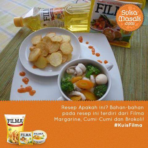 sukamasakdotcom's tweet photo. Resep Apakah ini? Bahan-bahan pada resep ini terdiri dari Filma Margarin, Cumi-Cumi & Brokoli! #KuisFilma http://t.co/K9NqwOpTn4