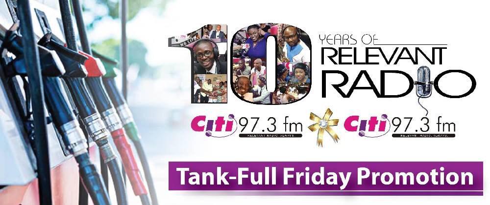 Citi973's tweet photo. It's #TankfullFriday today! http://t.co/kFGNjGK6Ys