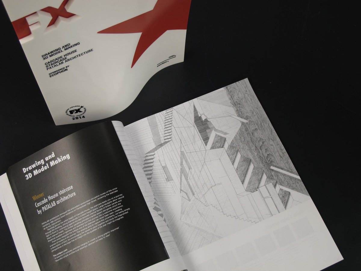 _Patalab's tweet photo. We are delighted to announce that our #drawing for #CascadeHouse won the prestigious #FXAwards ! http://t.co/9JJPxdSHoV
