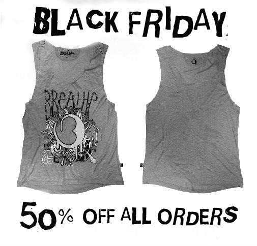 Black Friday Special! 50% off all orders, all day! Use code 'BLACKFRIDAY' at checkout here: breatheboardwear.com