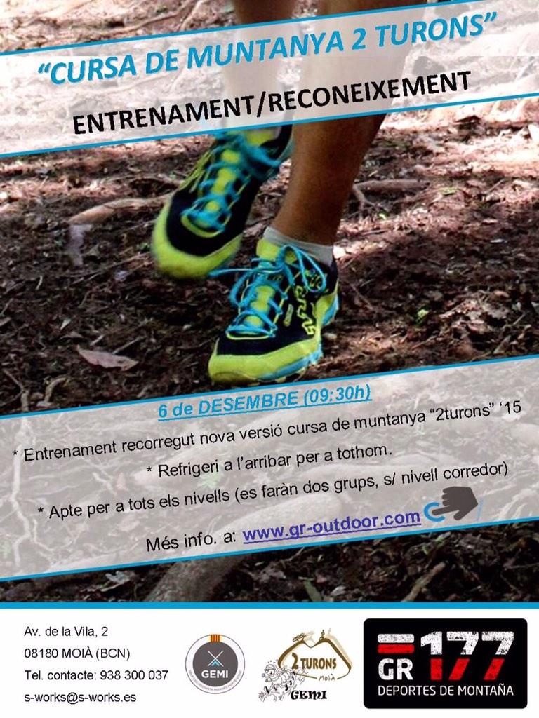 Blackyhomer's tweet photo. Dissabte 6 de desembre, farem un entreno a Moià de la "nova" Cursa dels 2 Turons, animeu-vos! http://t.co/Gk05GlpkDG http://t.co/WzFJFrMCQu