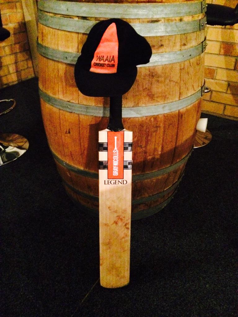 Phil Hughes RIP. Taken far to soon. My little gesture to little champ. #putoutyourbats