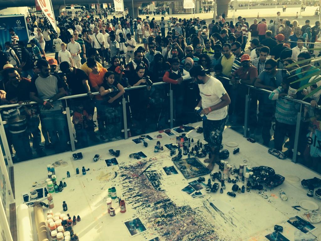 dubizzle's tweet image. We wonder, where is this going? @popbangcolour we can&apos;t wait to find out! #dubizzleLive #DubaiGrandParade