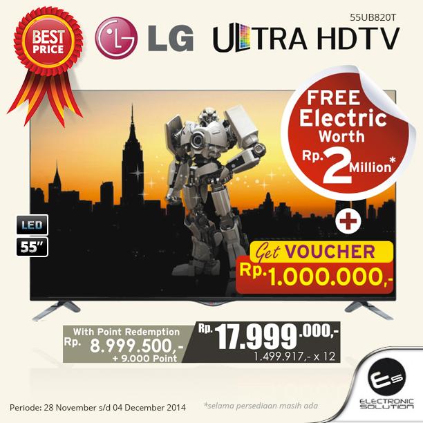 elect_solution's tweet image. Beli TV GRATIS Voucher 1 Juta ? cuma di Electronic Solution :)