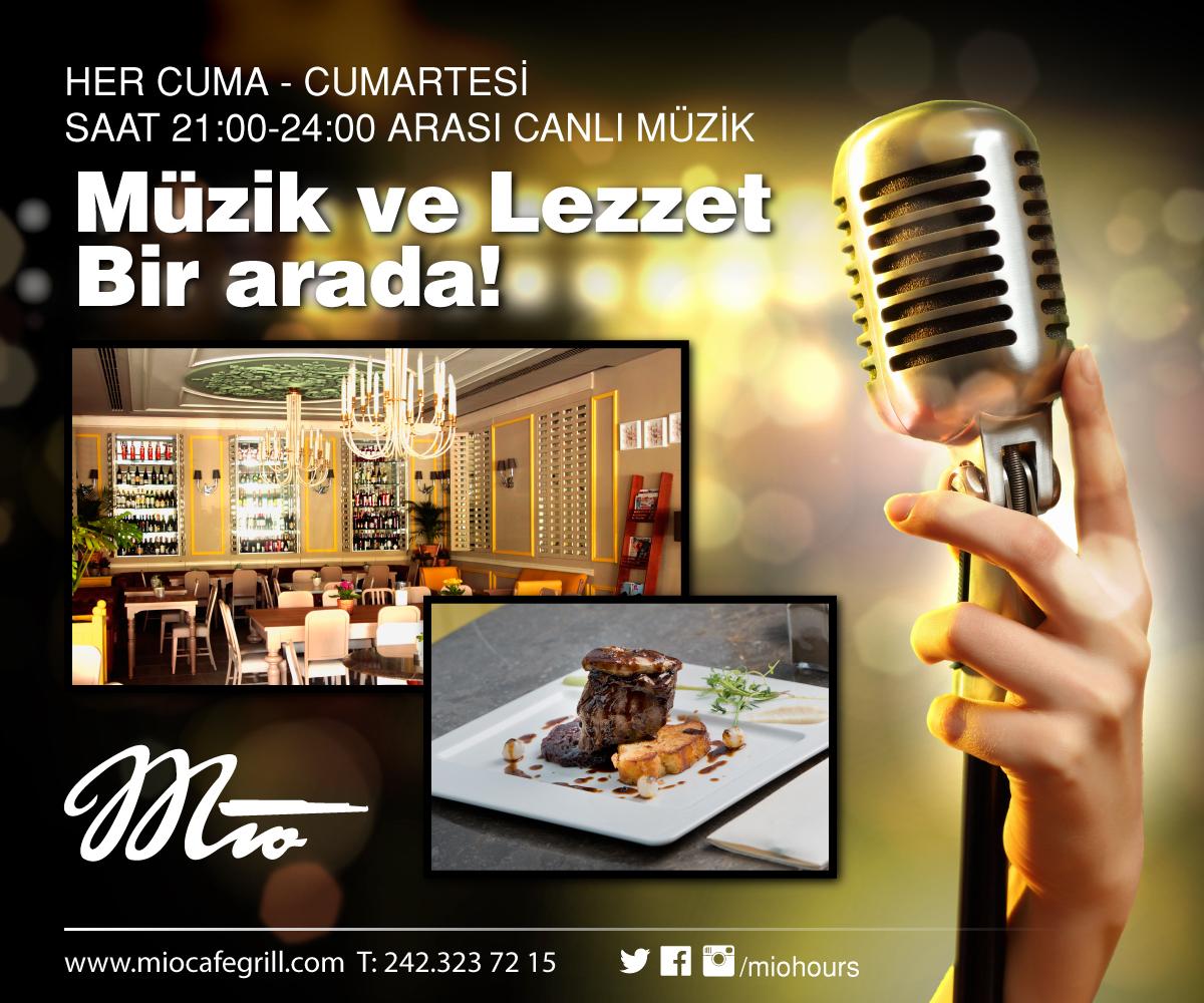 Hafta sonu eğlencesi Cuma'dan başlar. Müziğe ve lezzete doyacağınız bir gece geçirmek için bize katılın. #miotime