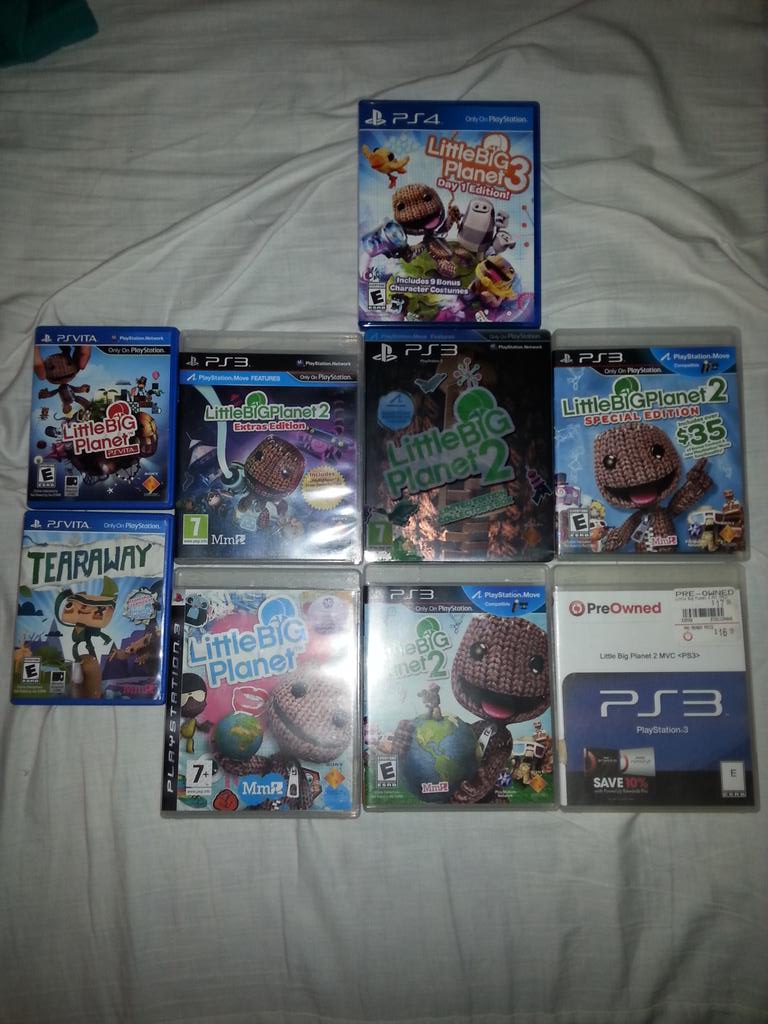 TestRunLevels's tweet image. My @LittleBigPlanet collection and also I have most of all the lbp dlcs since 2008 to 2014 but only a couple rares
