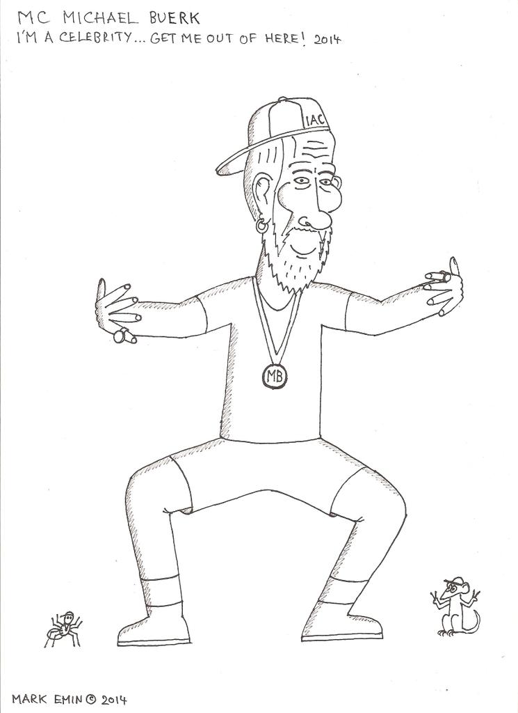 MichaelBuerk's tweet photo. “@markodiablo: @imacelebrity MC @MichaelBuerk #junglerap #ImACeleb http://t.co/jCBmH5aWYf” EVEN MORE GENIUS!!! #wreckdamike