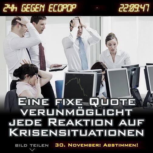 Noch bleiben gut 41 Stunden Zeit, ein NEIN gegen #Ecopop einzulegen. Jetzt oder nie! #abst14